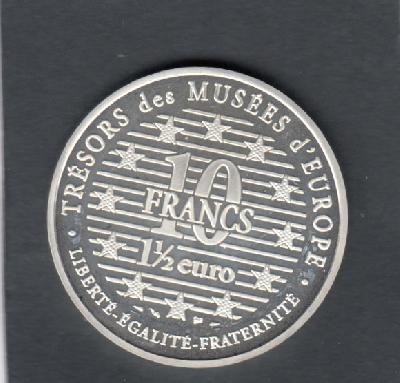 Beschrijving: 10 Francs(1,5 Euro)  ELEPHANT